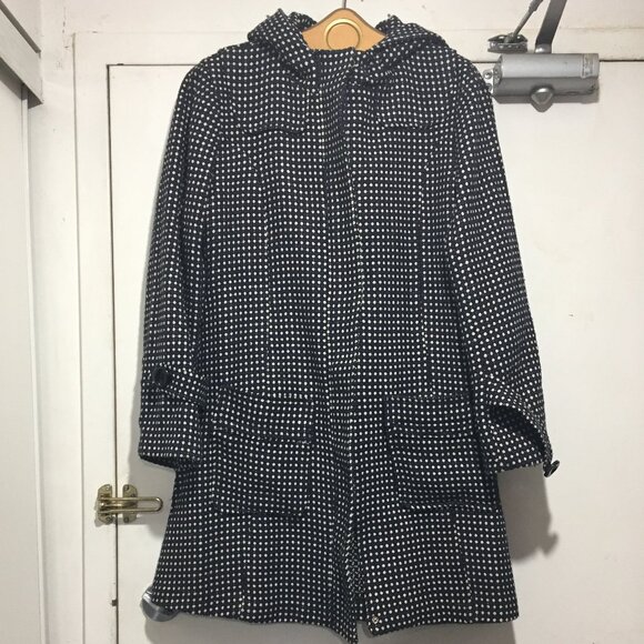 VINTAGE ROUGE PAR POLKA DOT PRINT JACKETS SIZE L - Picture 7 of 9